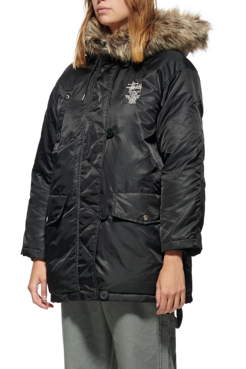 Black Women's Stussy Ryerson Military Jackets | CA0000355