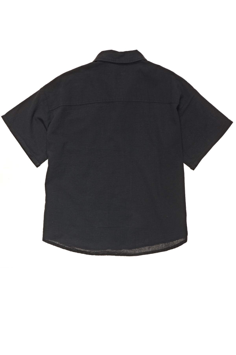 Black Women's Stussy Vermont OS Shirt Sportswear | CA0000803