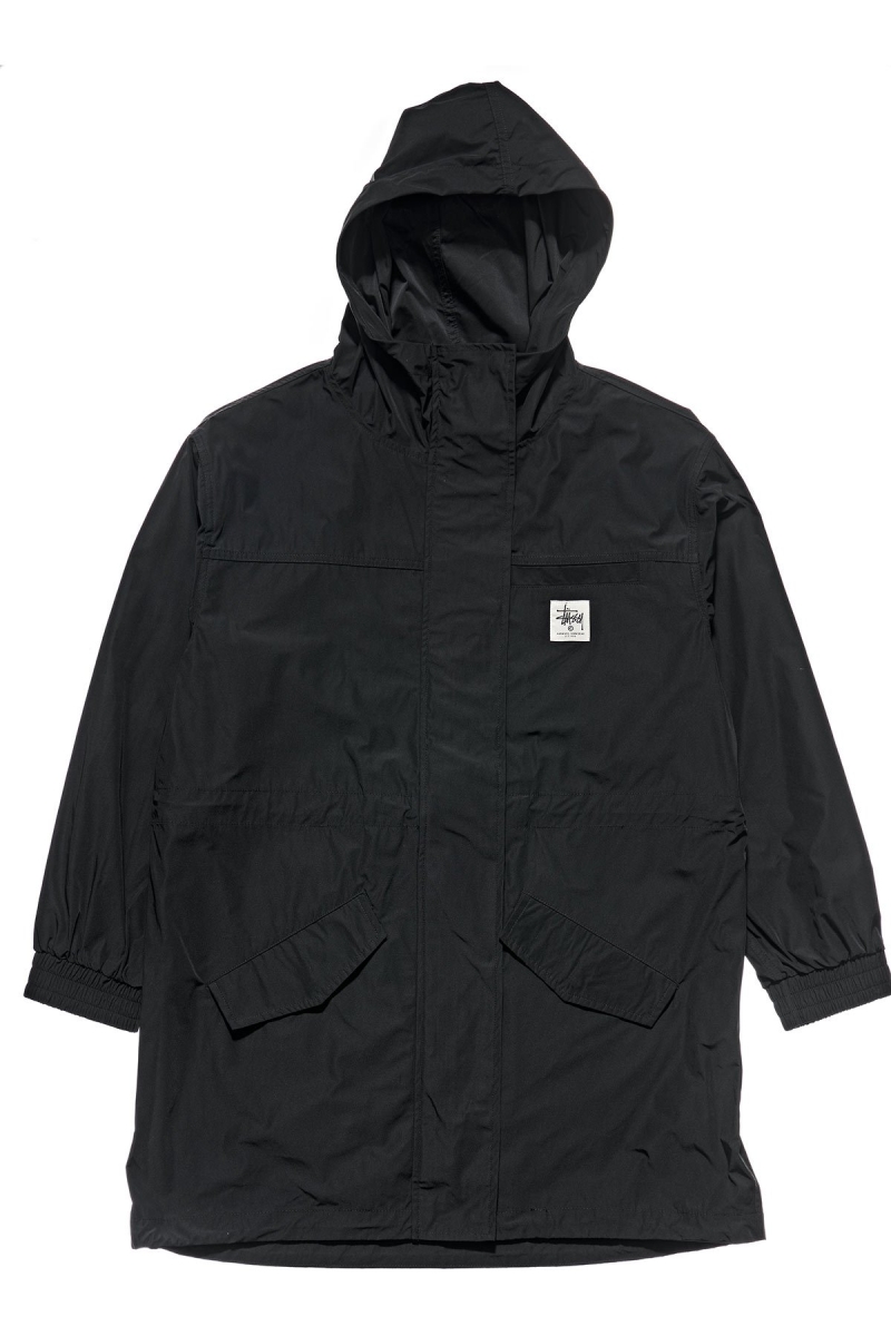 Black Women\'s Stussy Workgear Coat Jackets | CA0000365