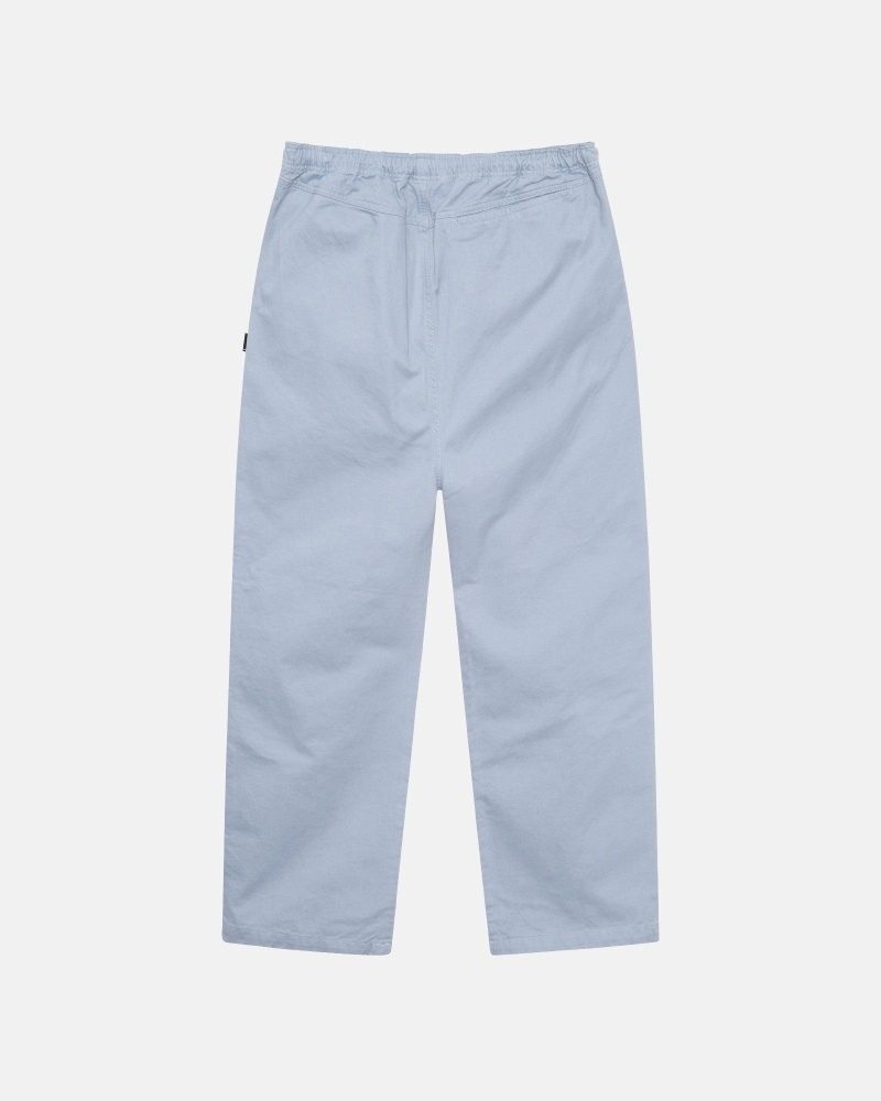 Blue Men's Stussy Brushed Beach Pants | CA0000540