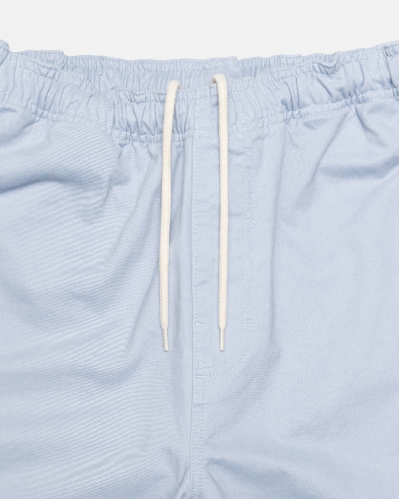 Blue Men's Stussy Brushed Beach Pants | CA0000540