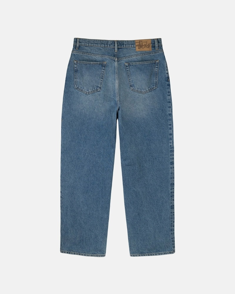 Blue Men's Stussy Denim Big O Jeans | CA0000518