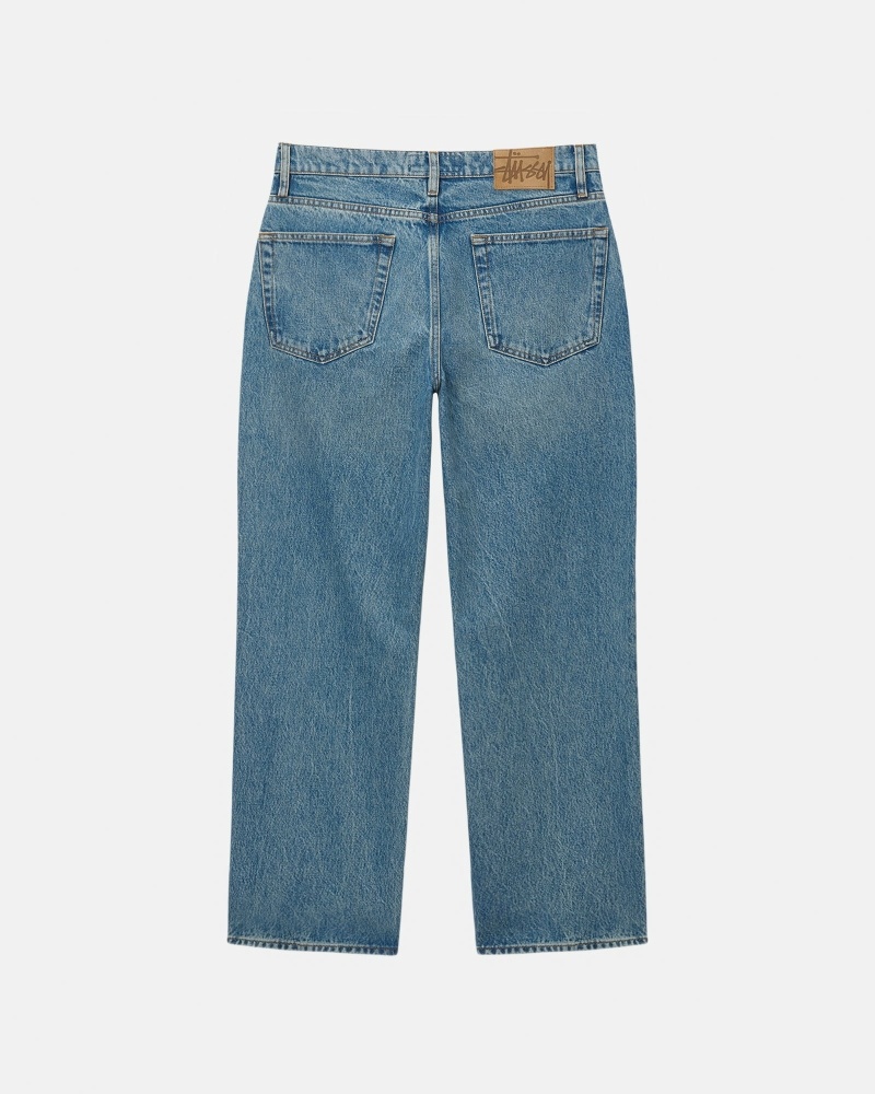 Blue Men's Stussy Denim Classic Jeans | CA0000519