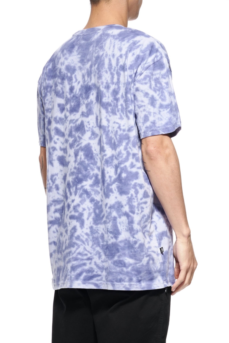 Blue Men's Stussy Designs Tie Dye T Shirts | CA0000155