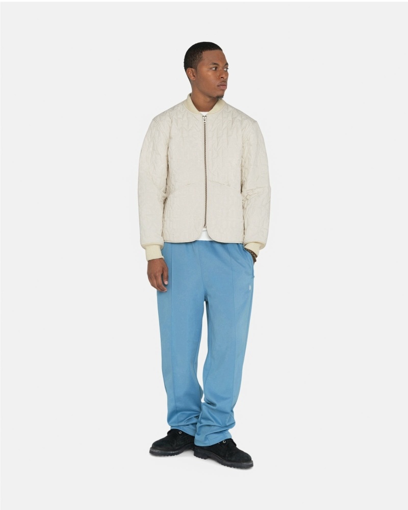 Blue Men's Stussy Poly Track Pants | CA0001000