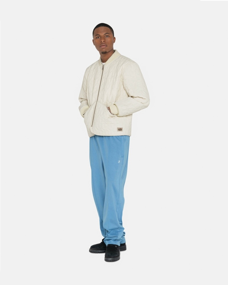 Blue Men's Stussy Poly Track Pants | CA0001000