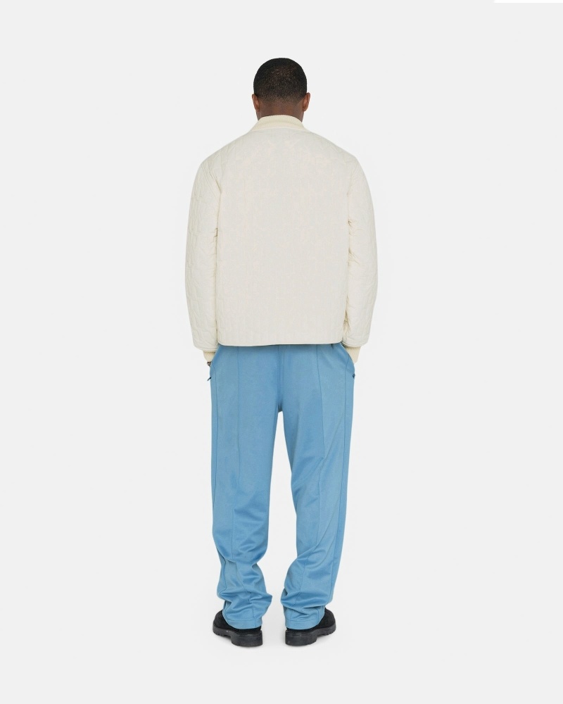 Blue Men's Stussy Poly Track Pants | CA0001000