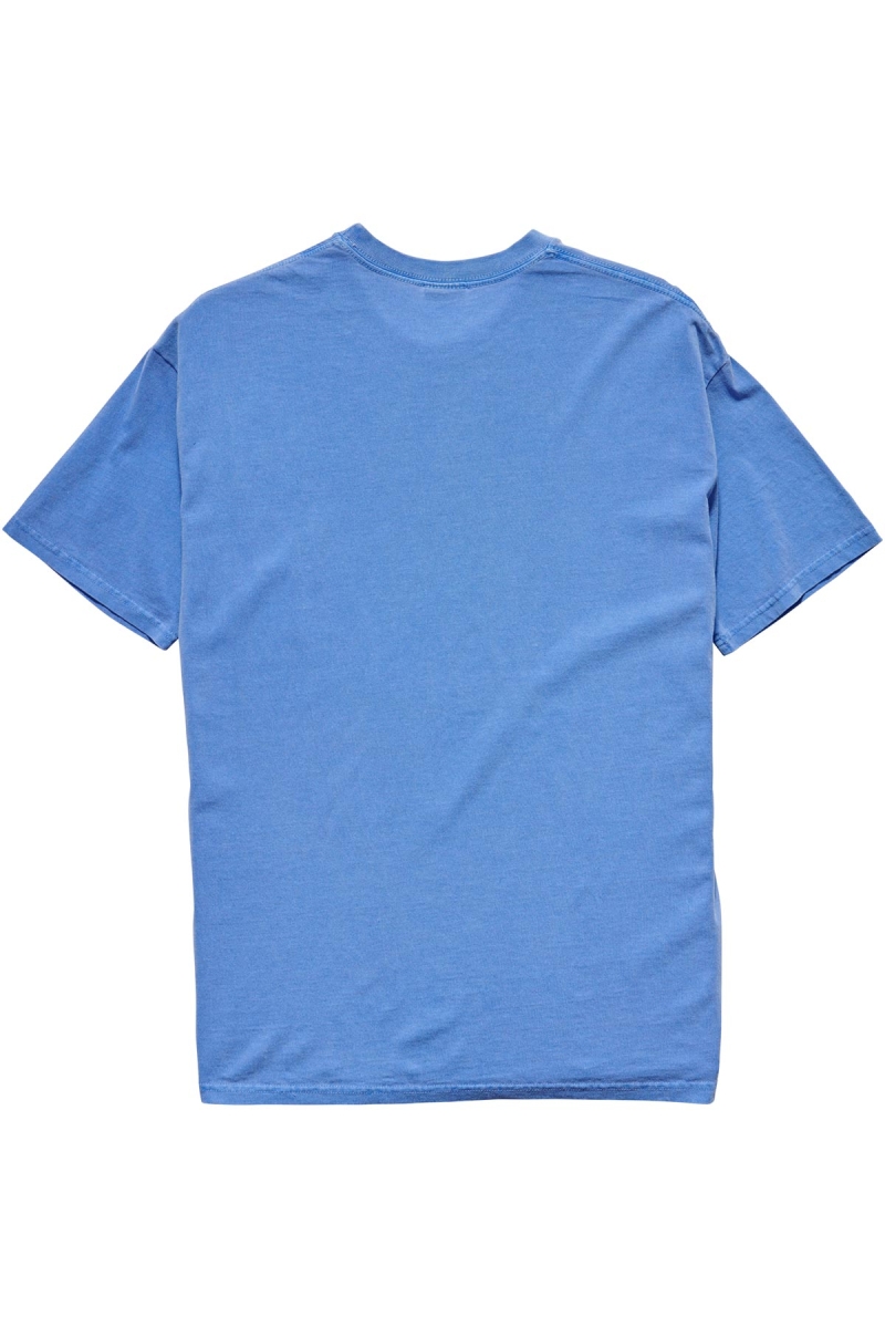 Blue Men's Stussy Shadow Stock SS T Shirts | CA0000263