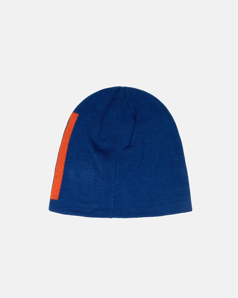 Blue Men's Stussy Ss Link Skull Caps | CA0000477