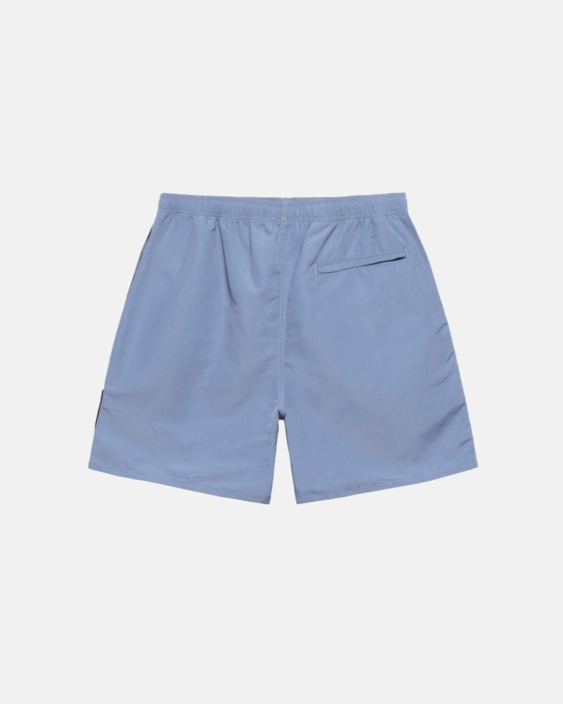 Blue Men's Stussy Surfman Patch Shorts | CA0000703