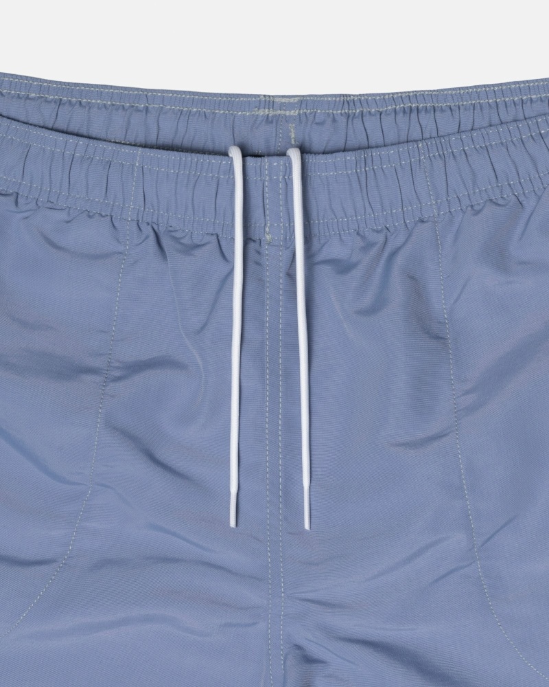 Blue Men's Stussy Surfman Patch Shorts | CA0000703