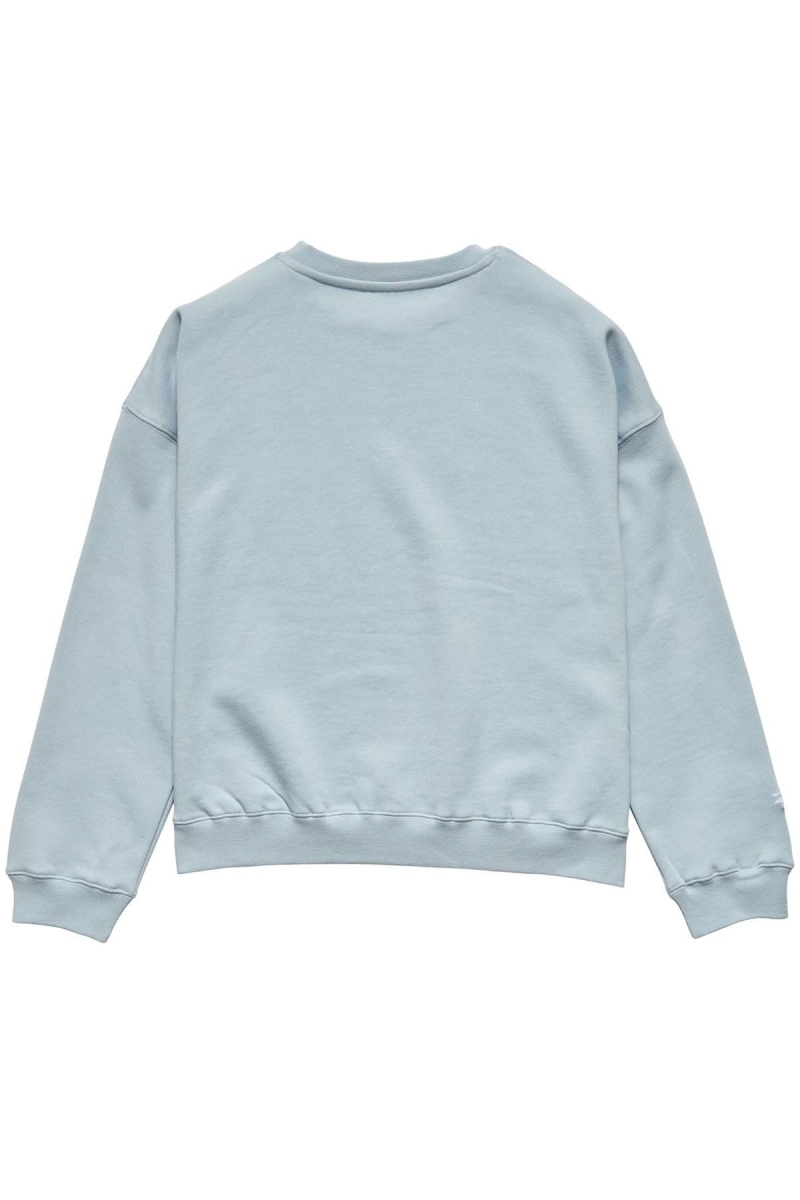 Blue Women's Stussy Alcott OS Crew Sweaters | CA0000811