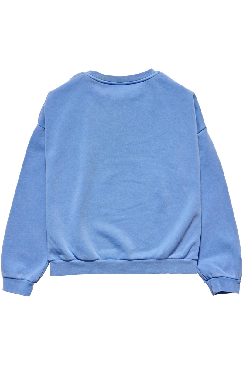 Blue Women's Stussy Campus OS Crew Sweaters | CA0000821