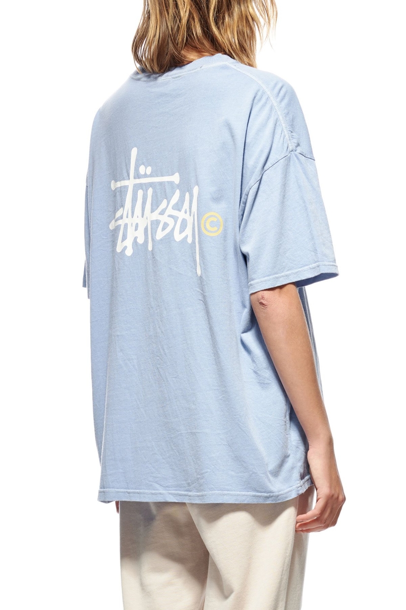 Blue Women's Stussy Graffiti T Shirts | CA0000192