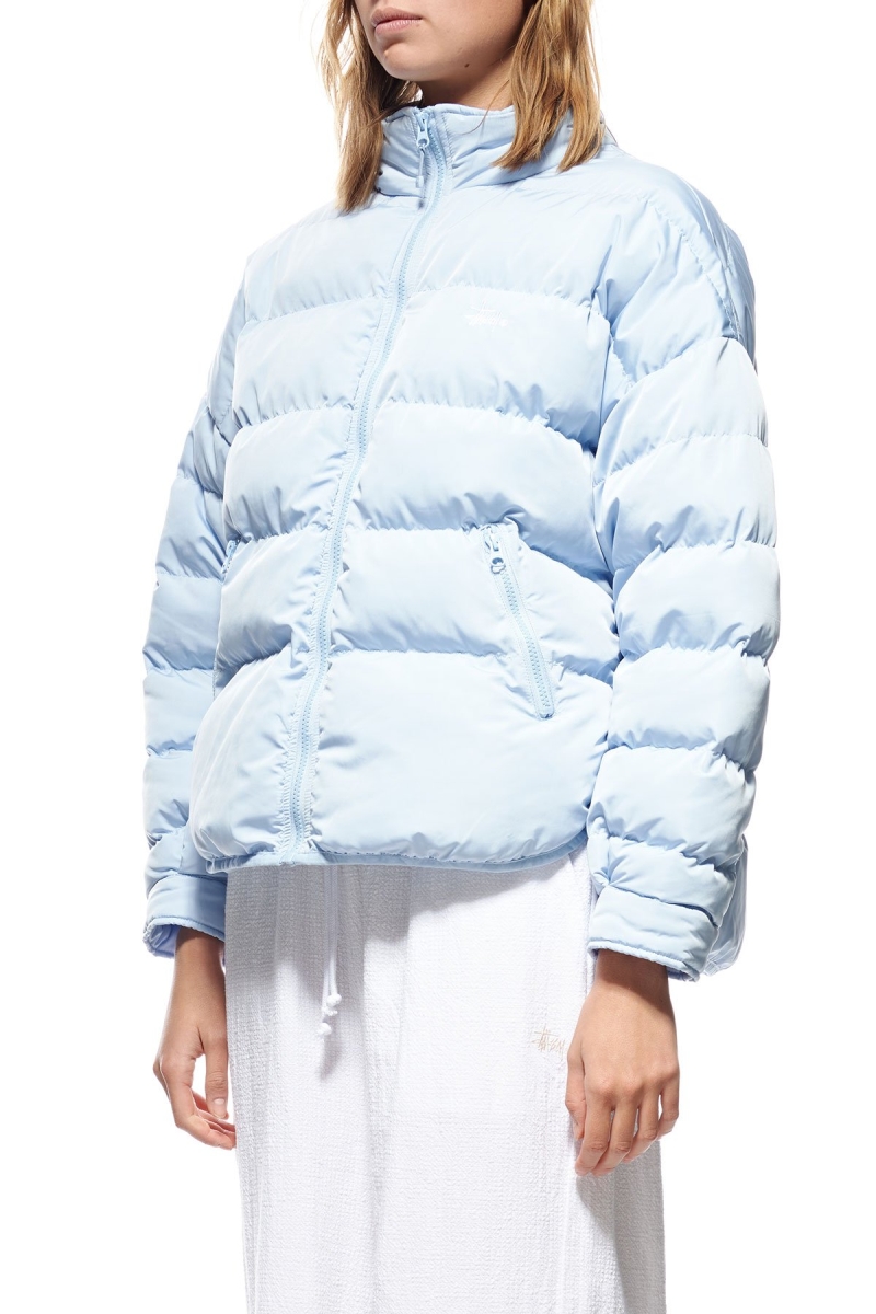 Blue Women's Stussy River Lightweight Puffa Jackets | CA0000354