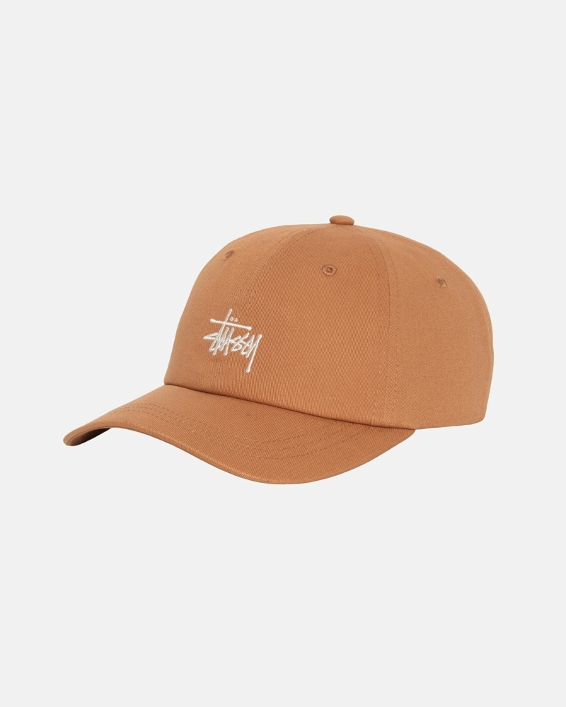 Brown Men's Stussy Basic Stock Low Pro Caps | CA0000389