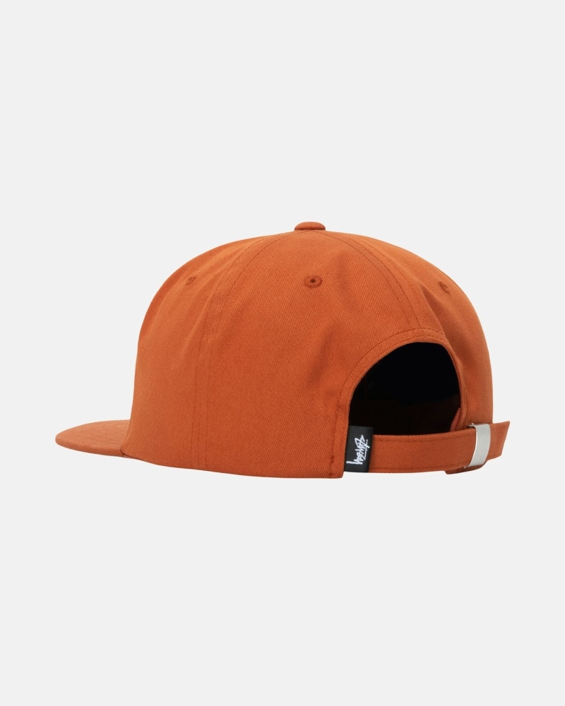 Brown Men's Stussy Basic Strapback Caps | CA0000398