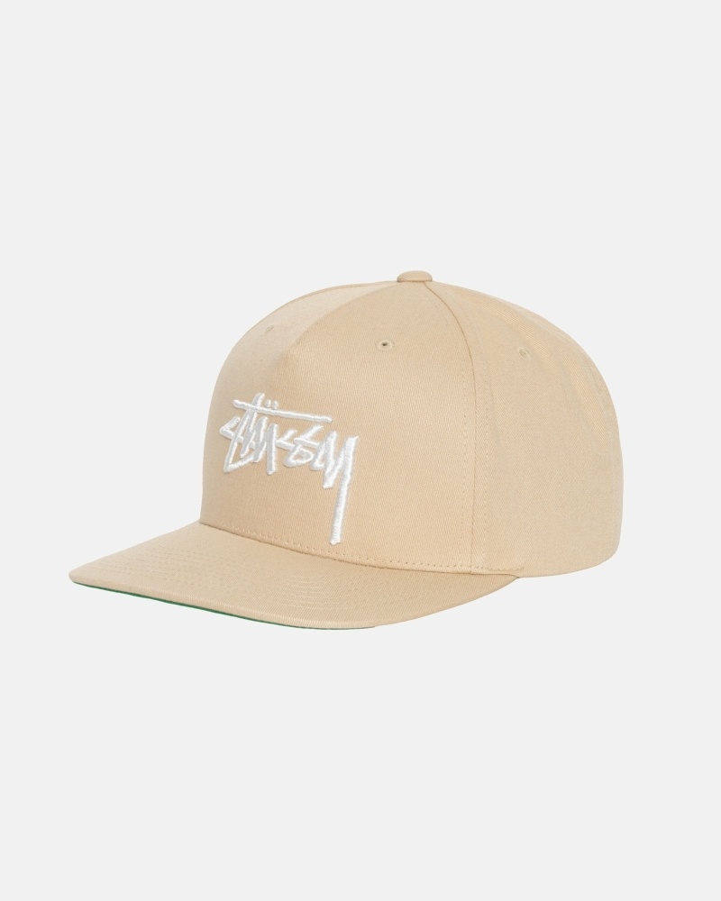 Brown Men's Stussy Big Stock Point Crown Caps | CA0000409