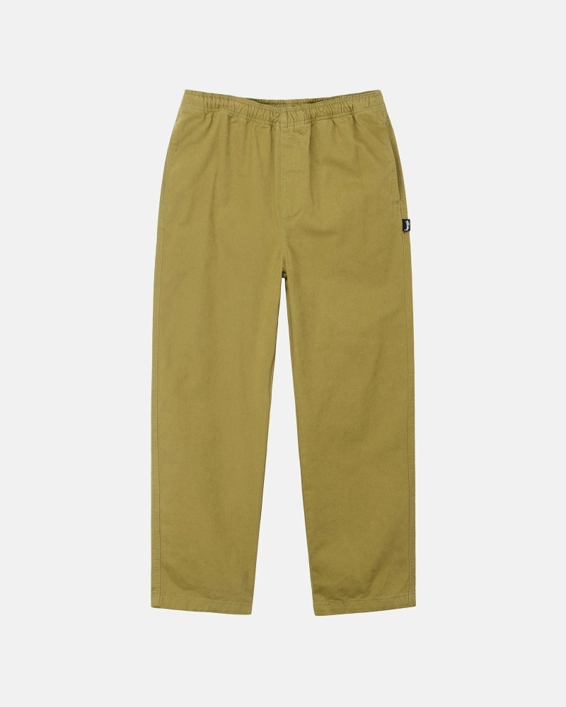 Brown Men\'s Stussy Brushed Beach Pants | CA0000544