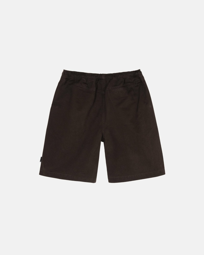 Brown Men's Stussy Brushed Shorts | CA0000634