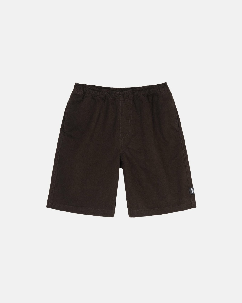 Brown Men\'s Stussy Brushed Shorts | CA0000634