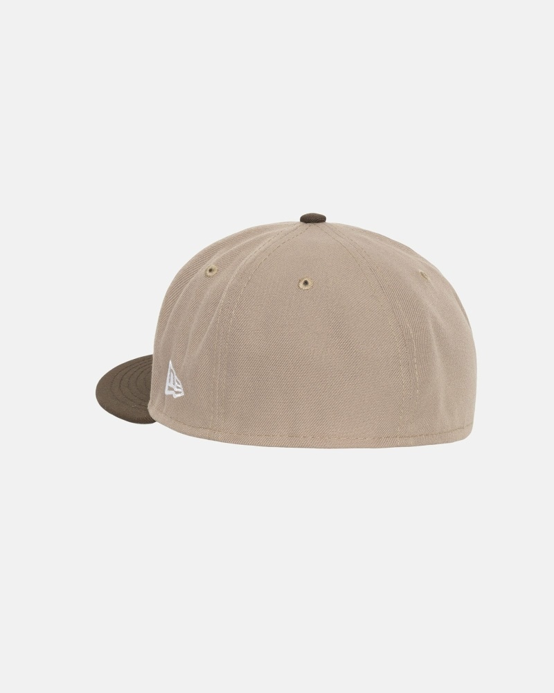 Brown Men's Stussy Curly S 59Fifty New Era Caps | CA0000429