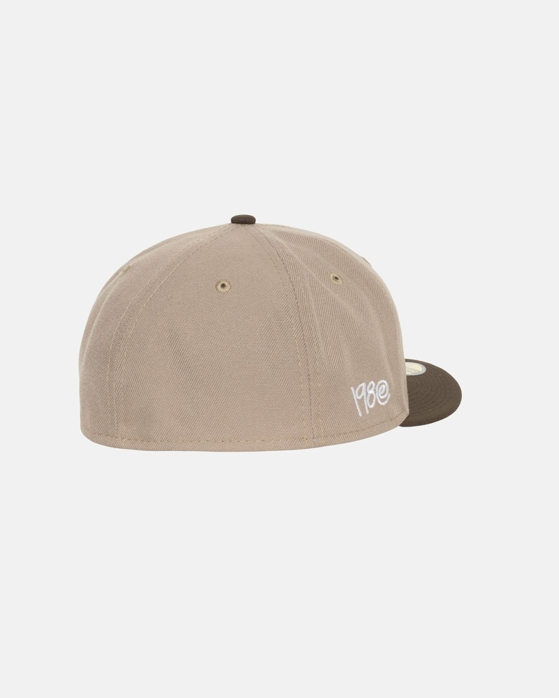 Brown Men's Stussy Curly S 59Fifty New Era Caps | CA0000429