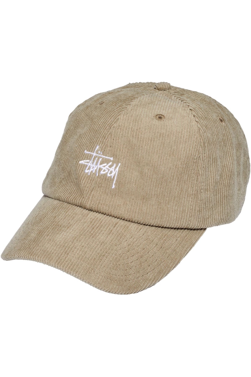 Brown Men\'s Stussy Graffiti Cord Low Pro Hats | CA0000449