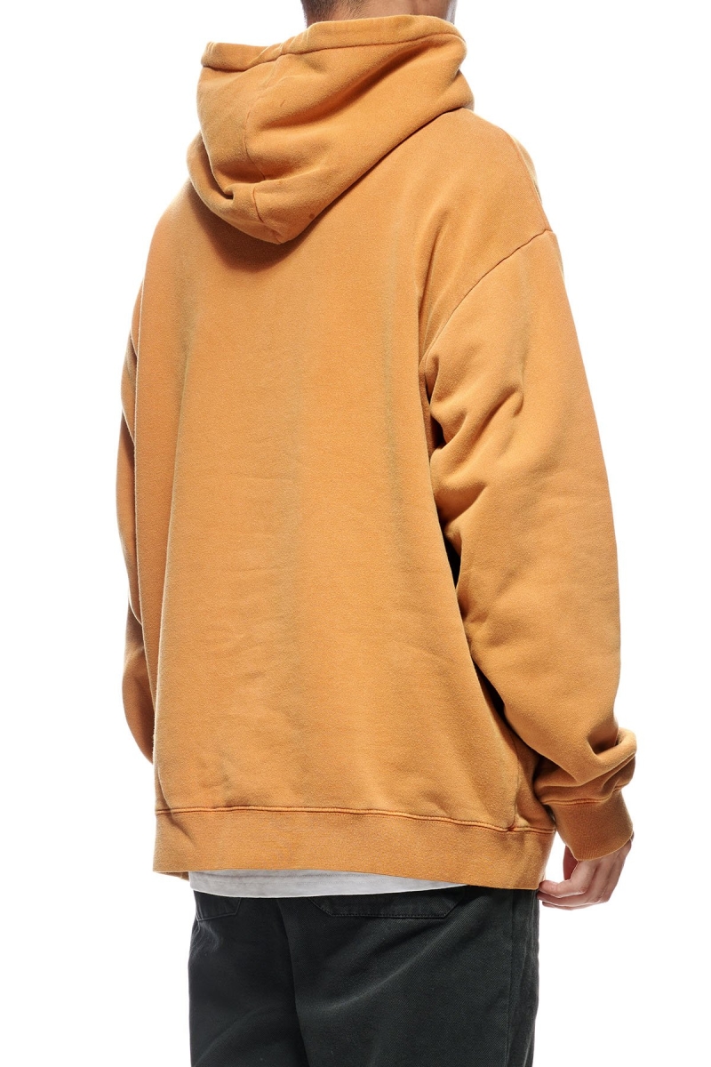 Brown Men's Stussy Italic Pigment Hoodies | CA0000048