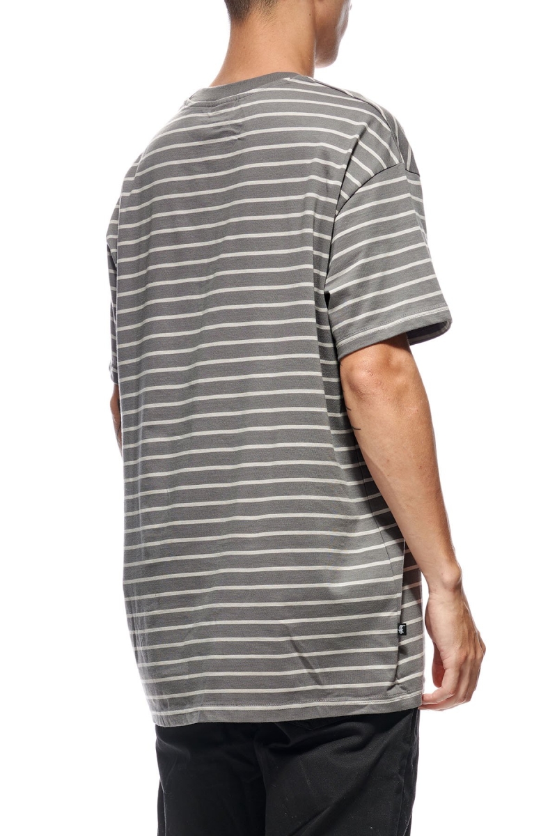 Brown Men's Stussy Kalorama Stripe SS T Shirts | CA0000231