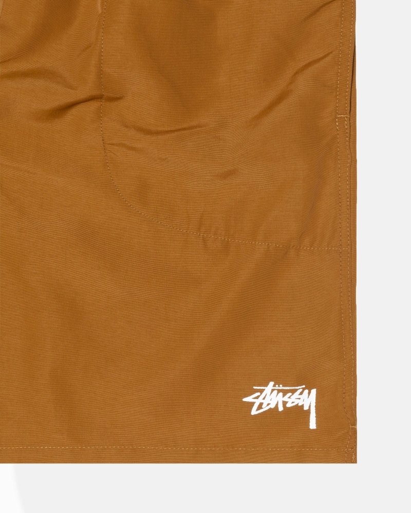 Brown Men's Stussy Stock Shorts | CA0000690