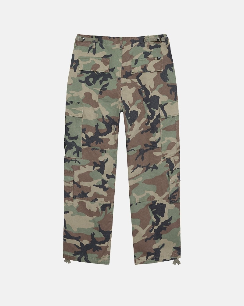 Camo Men's Stussy Ripstop Surplus Cargo Pants | CA0000589