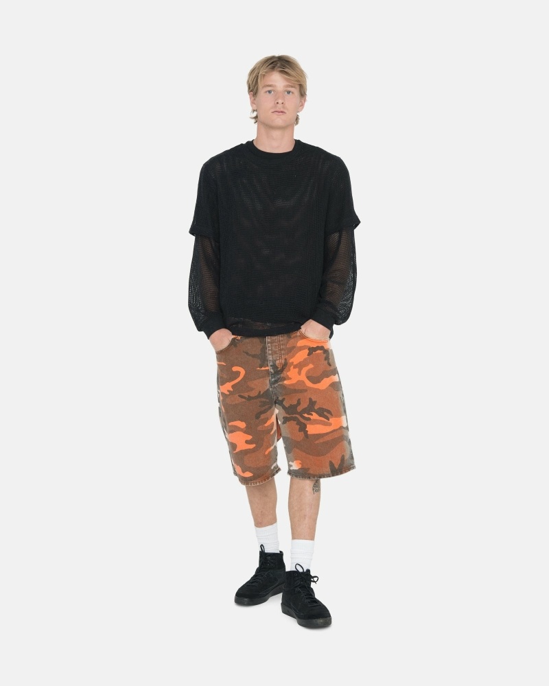 Camo Men's Stussy Spray Dye Big O Shorts Shorts | CA0000681