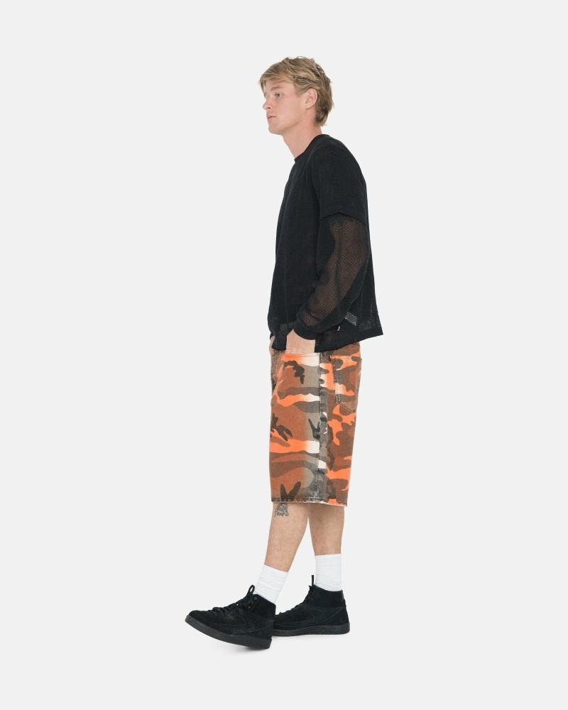 Camo Men's Stussy Spray Dye Big O Shorts Shorts | CA0000681