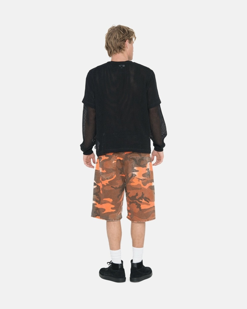 Camo Men's Stussy Spray Dye Big O Shorts Shorts | CA0000681