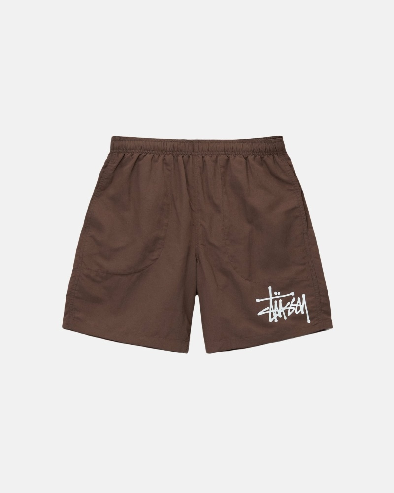 Coffee Men\'s Stussy Big Basic Shorts | CA0000620