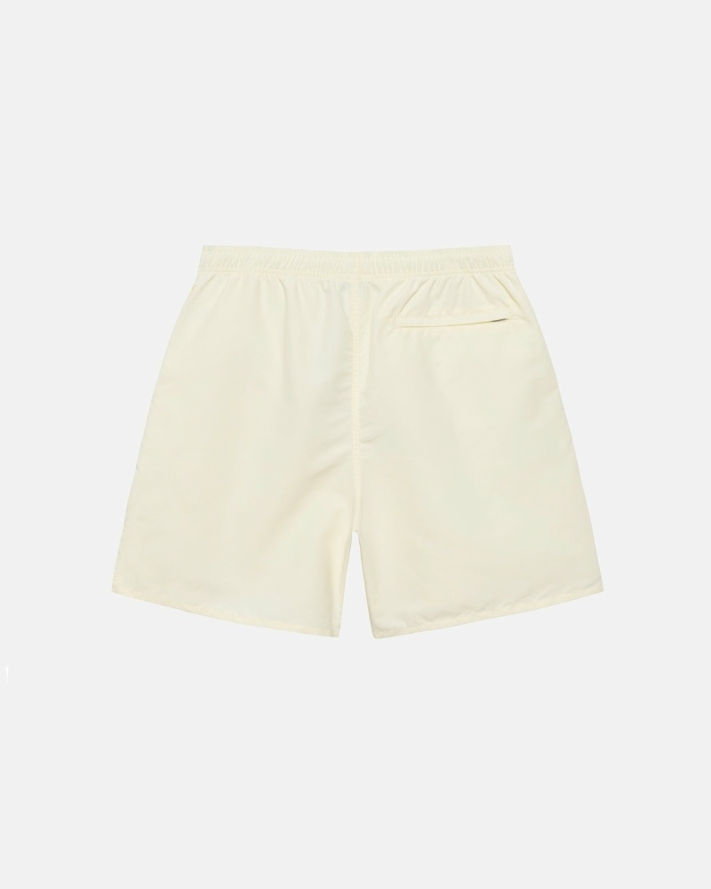 Cream Men's Stussy Big Basic Shorts | CA0000619