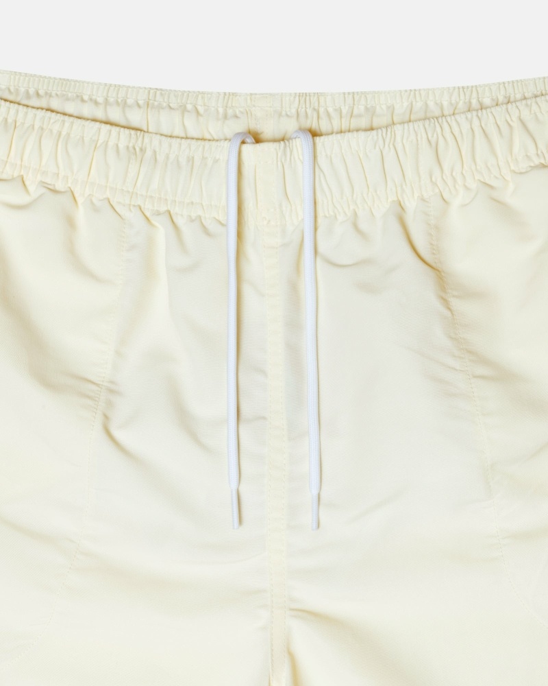 Cream Men's Stussy Big Basic Shorts | CA0000619