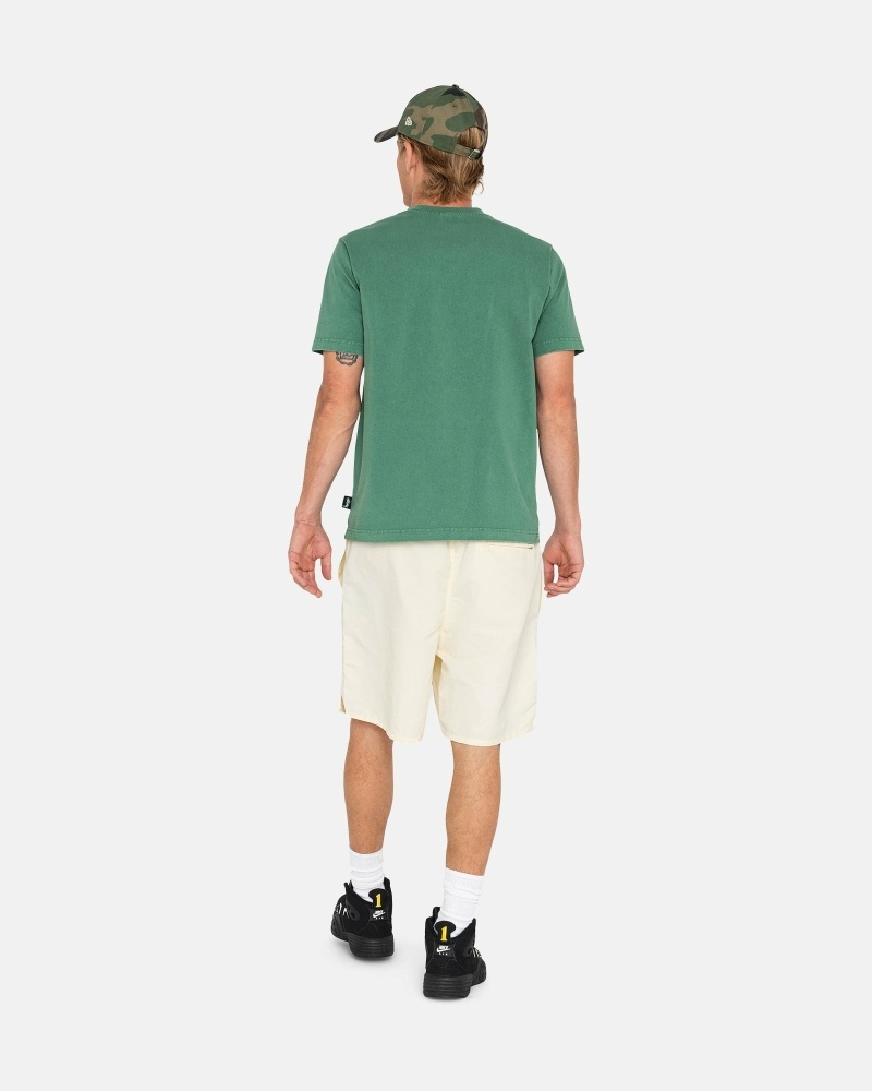 Cream Men's Stussy Big Basic Shorts | CA0000619