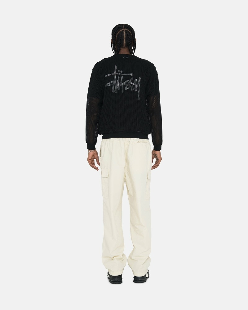 Cream Men's Stussy Ripstop Cargo Beach Pants | CA0000586