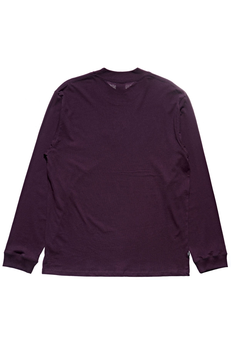 Dark Purple Men's Stussy Crown Sweatshirts | CA0000910