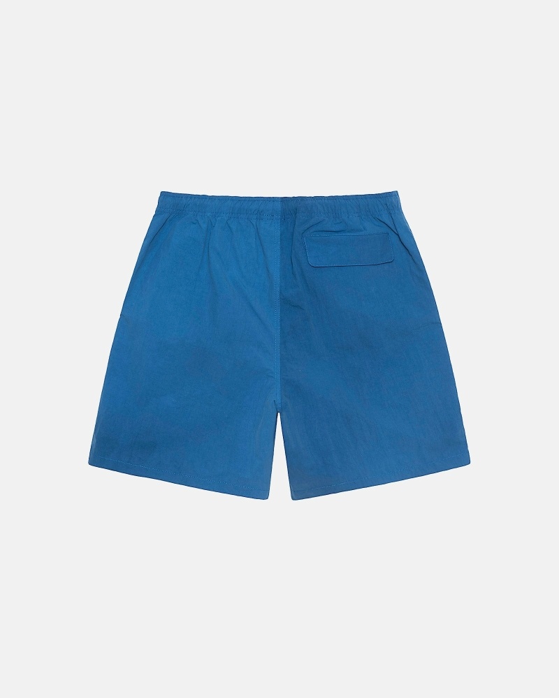 Deep Blue Men's Stussy Wave Dye Nylon Short Shorts | CA0000713