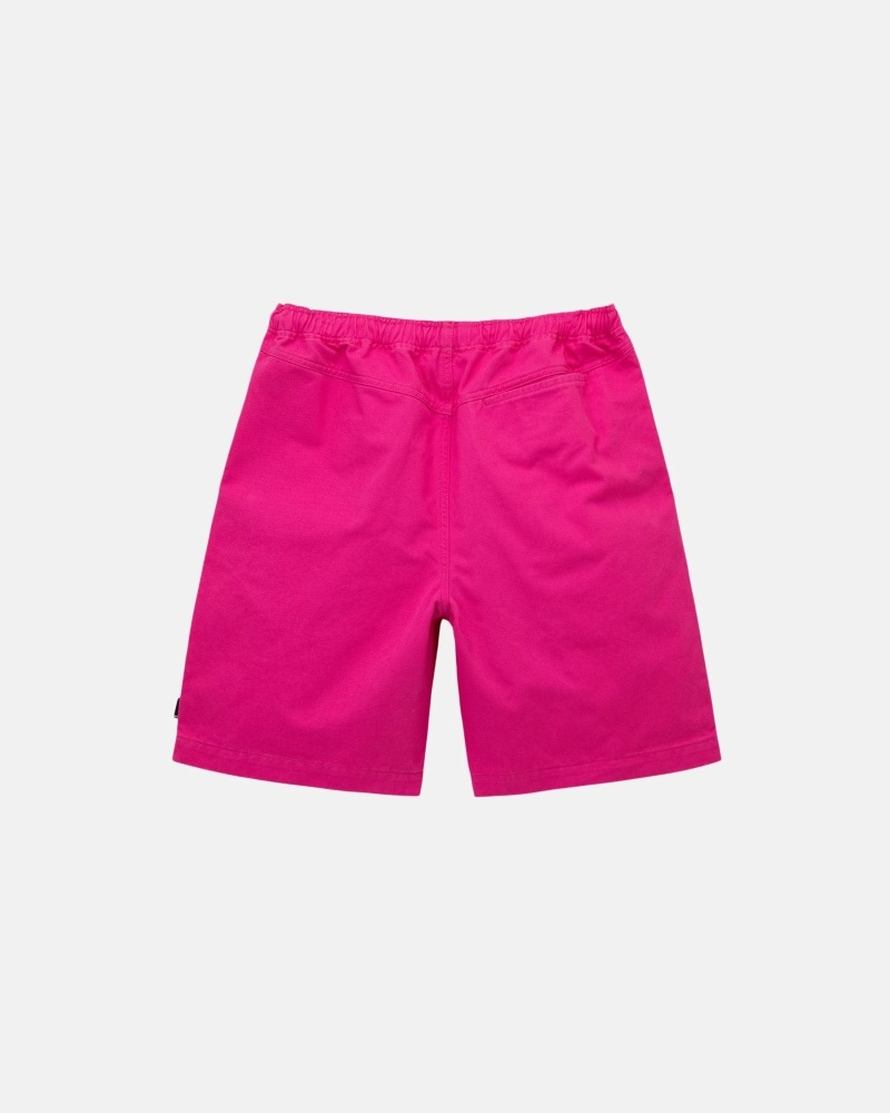 Fuchsia Men's Stussy Brushed Shorts | CA0000633