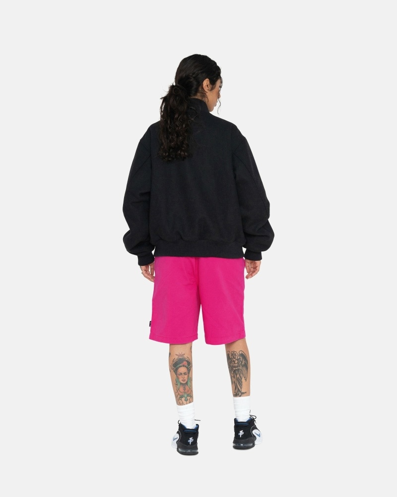 Fuchsia Men's Stussy Brushed Shorts | CA0000633