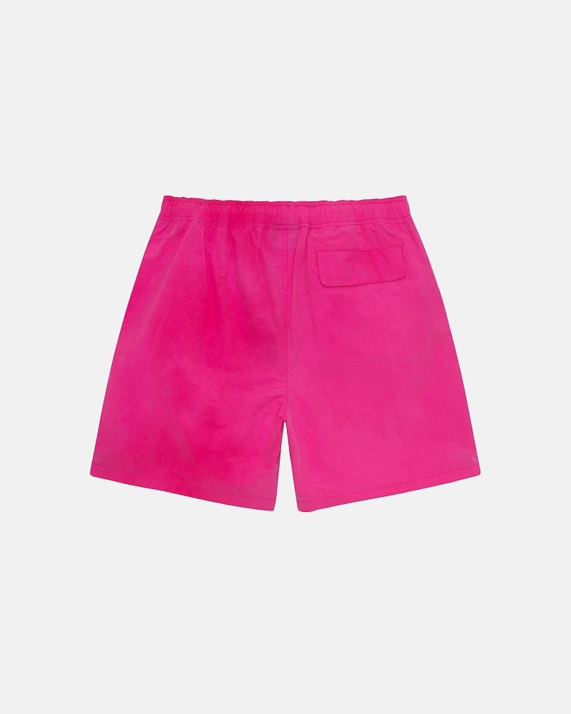 Fuchsia Men's Stussy Wave Dye Nylon Short Shorts | CA0000712