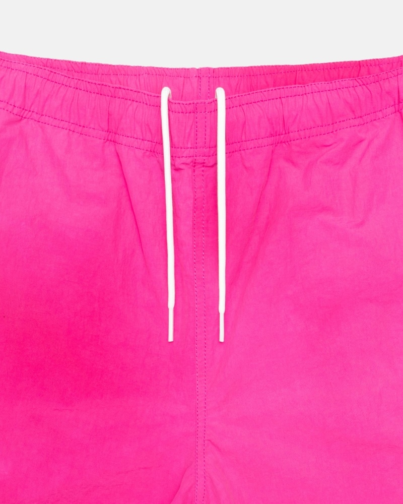 Fuchsia Men's Stussy Wave Dye Nylon Short Shorts | CA0000712