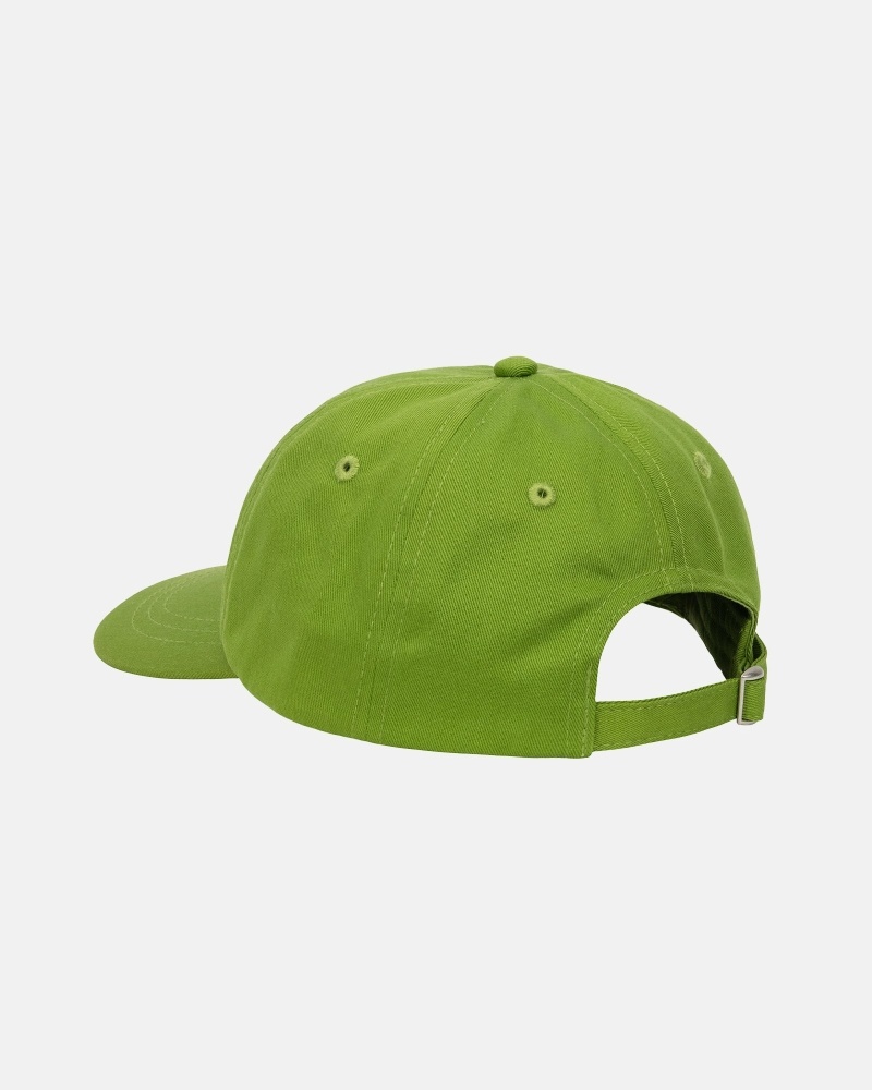 Green Men's Stussy Basic Stock Low Pro Caps | CA0000392