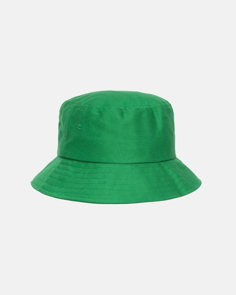 Green Men's Stussy Big Stock Bucket Hats | CA0000407