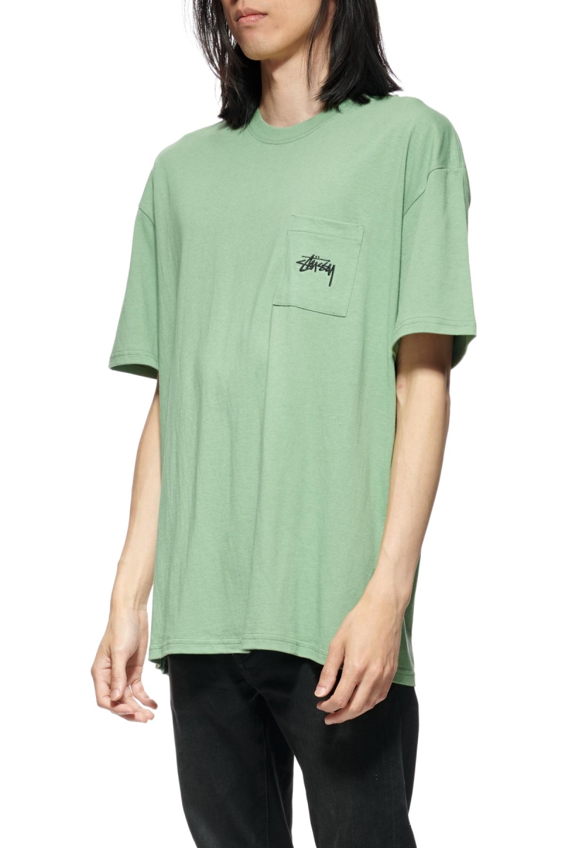 Green Men's Stussy Design Labs SS T Shirts | CA0000148