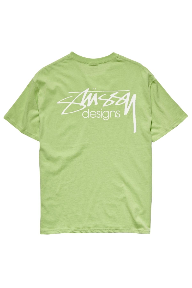 Green Men's Stussy Designs SS Tee Sportswear | CA0000758